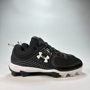 Under Armour Glyde RM Black White Softball Cleats 3022076-001 Women's Size 6.5